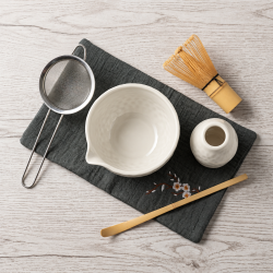 Matcha set 4Barista (white) – طقم خزفي لتحضير شاي الماتشا 