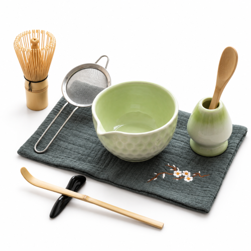 Matcha set 4Barista (light green) – طقم خزفي لتحضير شاي الماتشا 