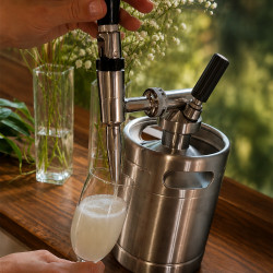 Nitro Cold Brew 2L فولاذ مقاوم للصدأ Mini برميل 4Barista