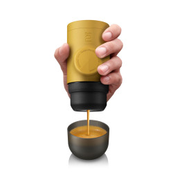 ماكينة صنع القهوة للسفر Wacaco MiniPresso GR2 (golden ochre) - قهوة مطحونة