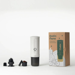 OutIn Nano 2 نانو (Pearl white) - ماكينة صنع قهوة للسفر 