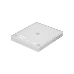 ميزان قهوة رقمي من تايم مور، بلاك ميرور Mini (أبيض)