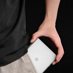 ميزان قهوة رقمي من تايم مور، بلاك ميرور Mini (أبيض)